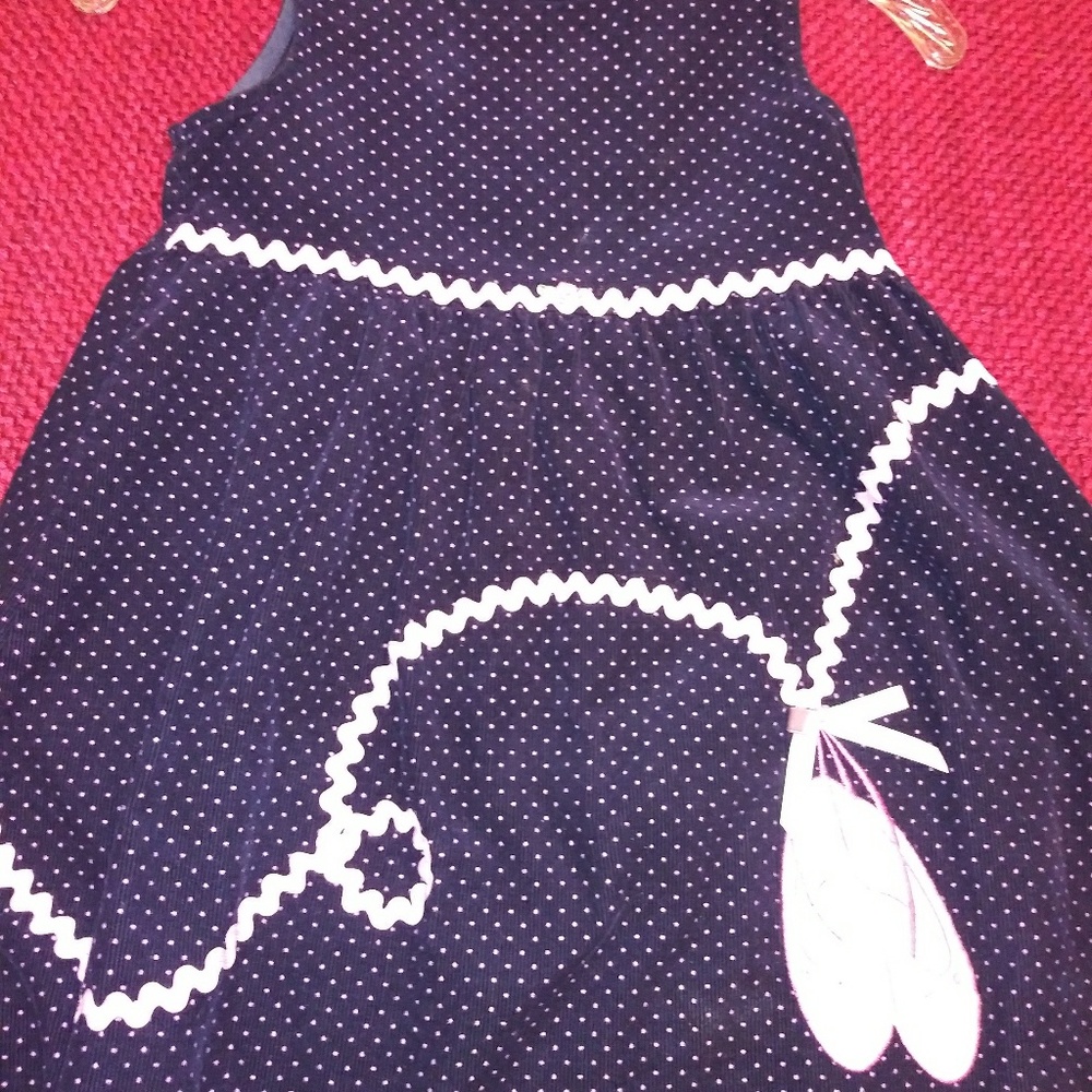 Rare, Too courderoy navy blue dress sz 5